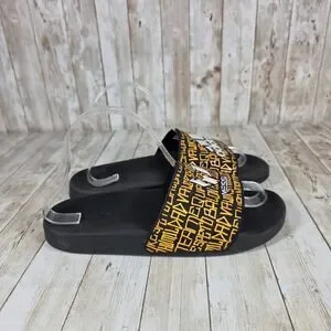 Adidas Adilette TNF Lionel Messi Slides Sandals Shoes yellow black Mens Size 11 adidas Adilette Shower Slides Messi K main image 4